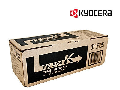 Kyocera TK-554K genuine printer cartridge