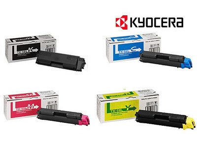 Kyocera TK-584 BCMY Bundle Genuine  Laser Cartridges