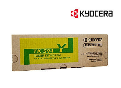 Kyocera TK-594Y Genuine Yellow Laser Cartridge