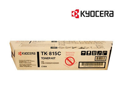Kyocera TK-815C Genuine Cyan Toner Cartridge