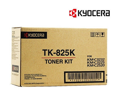 Kyocera TK-825K Genuine Black Copier Toner Cartridge