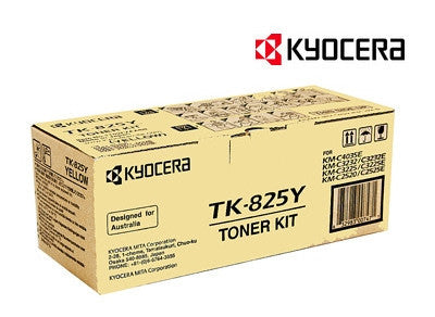 Kyocera TK-825Y Genuine Yellow Copier Toner Cartridge
