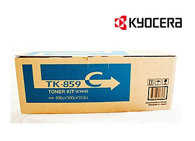 Kyocera TK-859C Genuine Cyan Toner Cartridge