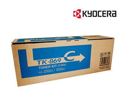 Kyocera TK-869C cyan genuine printer cartridge   for TASKalfa 250ci, TASKalfa 300ci by Kyocera