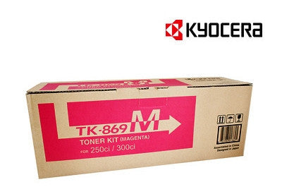 Kyocera TK-869M magenta genuine printer cartridge for TASKalfa 250ci, TASKalfa 300ci printers from Kyocera