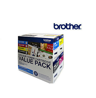 Brother TN-240CL4PK Genuine BCMY (4) colour pack Toner Cartridges
