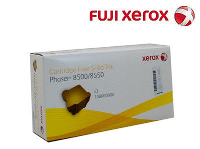 Xerox 108R00900 Genuine 3 Pack Yellow Ink Sticks