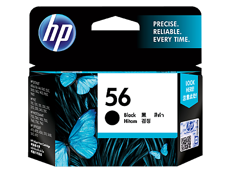 HP C6656AA (HI56) Genuine Black Ink Cartridge - 450 pages