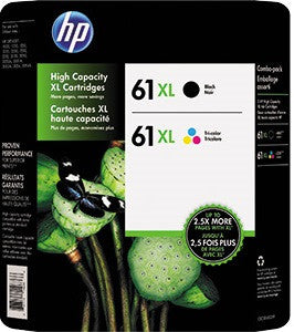 HP J3N03AA (HP #61XL) Ink Photo Value Pack cartridges